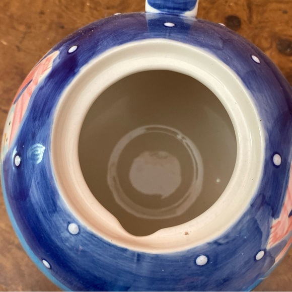 2002  Le Gourmet Chef Hand Painted Ice Skating Snowman Teapot - Picture 8 of 16